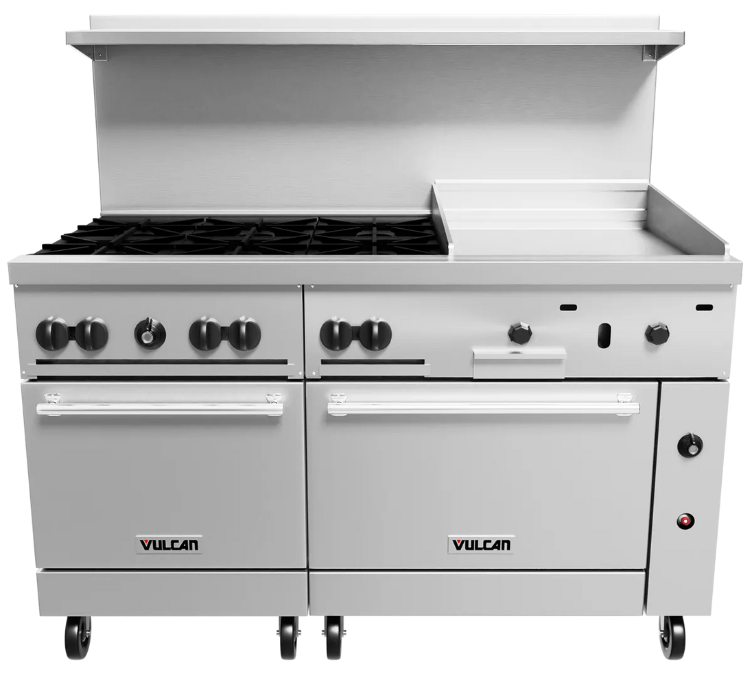 Vulcan 60SS-6B24GN Endurance 60" Natural Gas Range - 6 Burners, 24" Griddle, 278,000 BTU