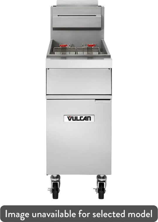 Vulcan 1GR65M-1 65-70 lb. Natural Gas Floor Fryer - 150,000 BTU, Millivolt