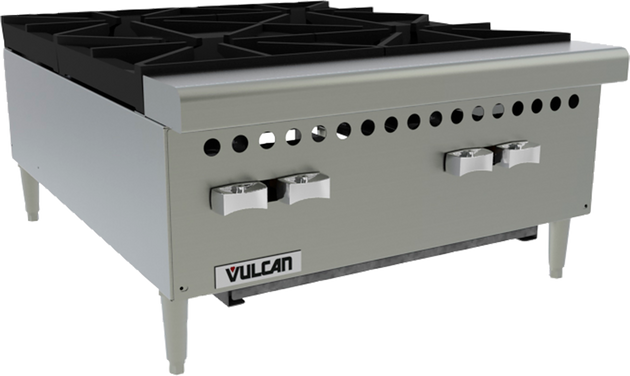 Vulcan VCRH24-1 24" Natural Gas Hot Plate - 4 Burners, 100,000 BTU