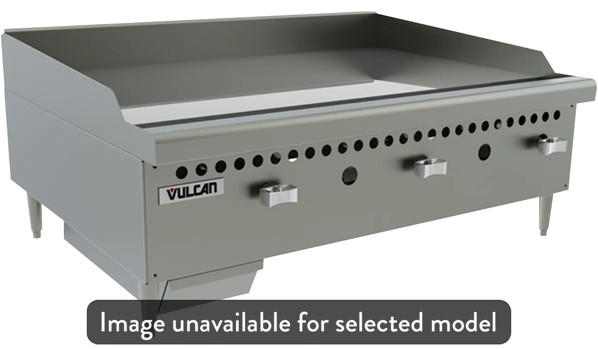 Vulcan VCRG48-M1 48" Natural Gas Griddle - Counterline Manual, 100,000 BTU