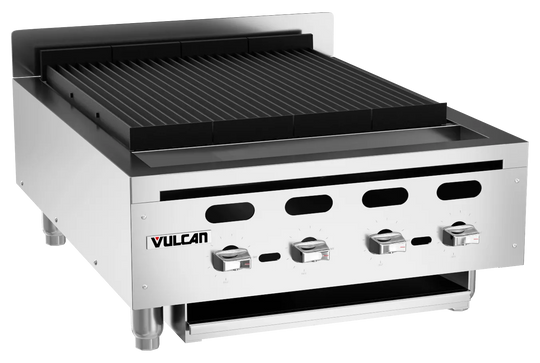 Vulcan VACB25-101 Achiever 25" Natural Gas Radiant Charbroiler - 4 Burners, 68,000 BTU