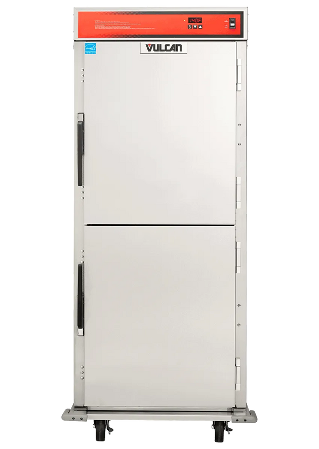 Vulcan VBP18ES-1E1ZN Insulated Heated Holding and Transport Cabinet - 18 Sheet Pan, Solid Dutch Doors