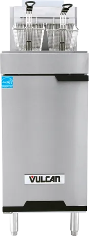 Vulcan 1VEG35M-1 35-40 lb. Natural Gas Floor Fryer - ENERGY STAR, 70,000 BTU