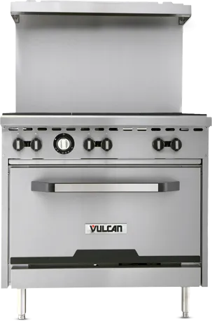 Vulcan SX36-6BN SX Series 36" Natural Gas Range - 6 Burners, 198,000 BTU
