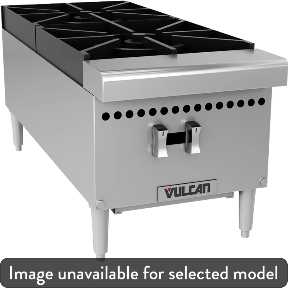 Vulcan VCRH12-1 12" Natural Gas Hot Plate - 2 Burners, 50,000 BTU