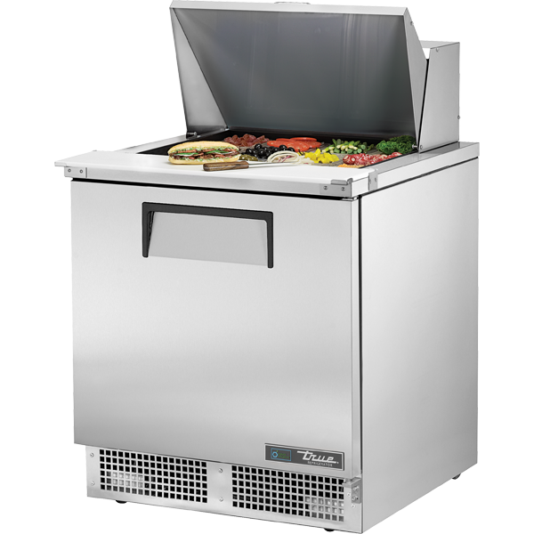 True TFP-32-12M-HC 32-1/8" Food Prep Table - 1 solid door, 12 Pans