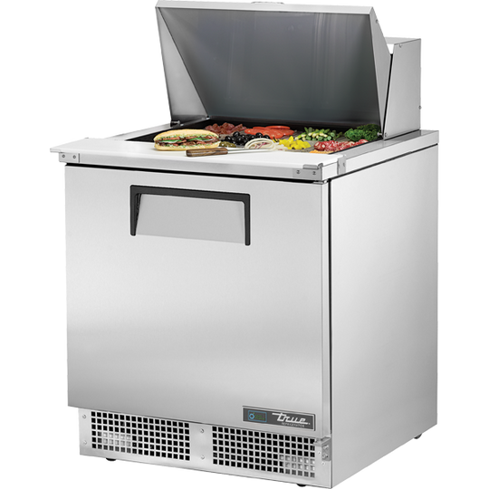 True TFP-32-12M-HC 32-1/8" Food Prep Table - 1 solid door, 12 Pans