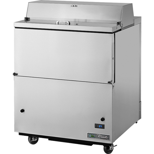 True TMC-34-S-HC 34" Milk Cooler - 8 milk crates, Stainless