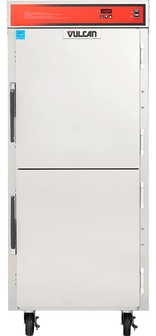 Vulcan VBP15ES-1E1ZN Insulated Heated Holding and Transport Cabinet - 15 Sheet Pan, Solid Dutch Doors