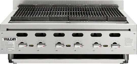 Vulcan VACB36-101 Achiever 36" Natural Gas Radiant Charbroiler - 6 Burners, 102,000 BTU