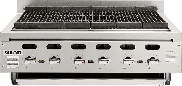 Vulcan VACB36-101 Achiever 36" Natural Gas Radiant Charbroiler - 6 Burners, 102,000 BTU