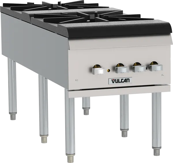 Vulcan VSP200F-1 Natural Gas Stock Pot Range - 2 Sections, 220,000 BTU