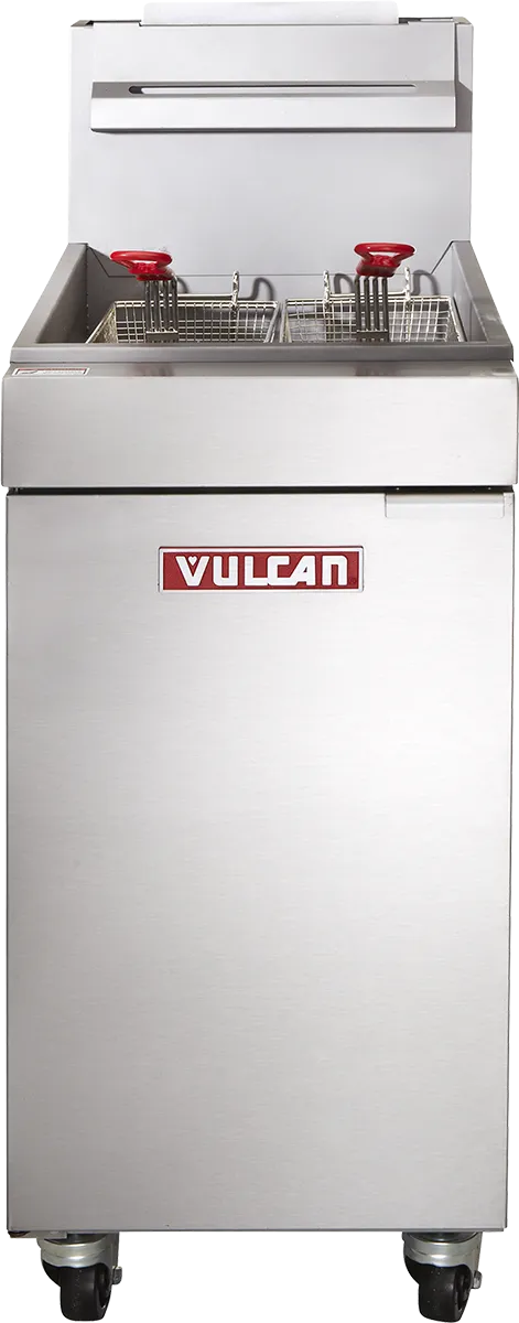 Vulcan LG400-1 45-50 lb. Natural Gas Floor Fryer - Core Series, 120,000 BTU