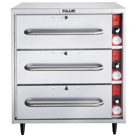 Vulcan VW3S-1M0ZX Electric Drawer Warmer - 3 Drawers, Standard