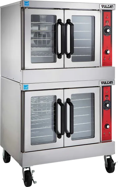 Vulcan VC44GD VC4 Series Double Deck Gas Convection Oven - Full Size, 100,000 BTU