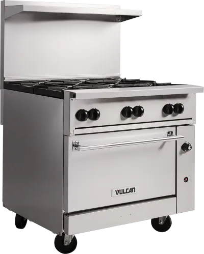 Vulcan 36C-6BN Endurance 36" Natural Gas Range - 6 Burners, 212,000 BTU
