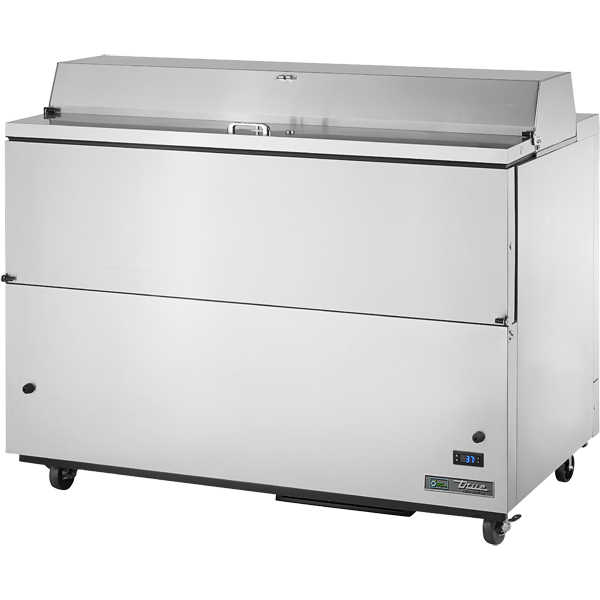 True TMC-58-S-HC 58" Milk Cooler - 16 milk crates, Stainless