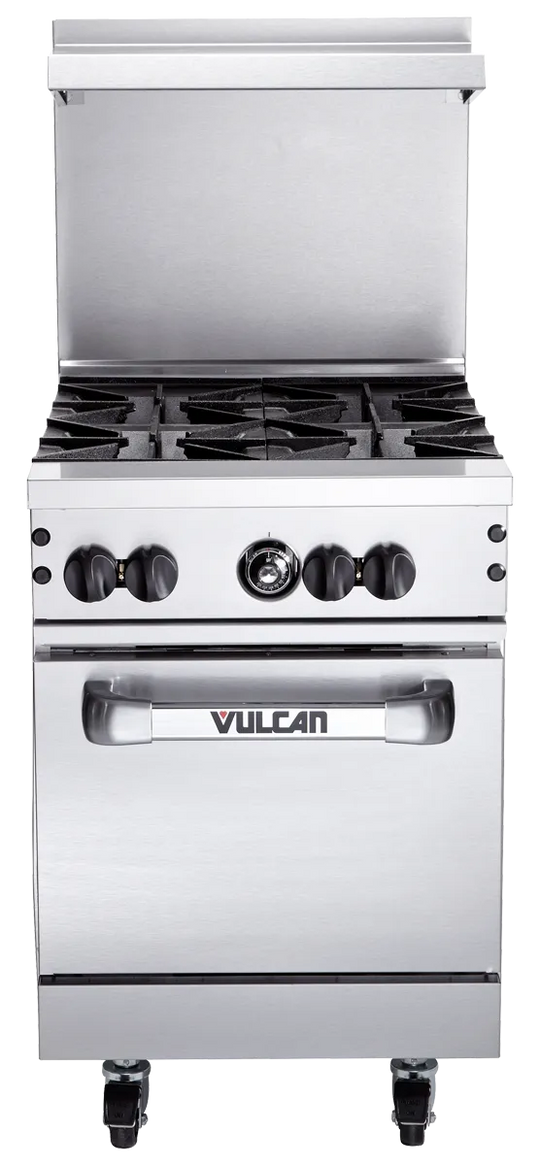 Vulcan 24S-4BN Endurance 24" Natural Gas Range - 4 Burners, 143,000 BTU