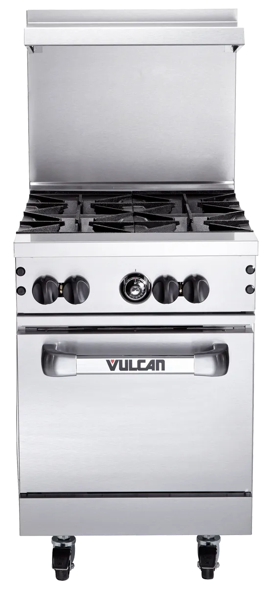 Vulcan 24S-4BN Endurance 24" Natural Gas Range - 4 Burners, 143,000 BTU