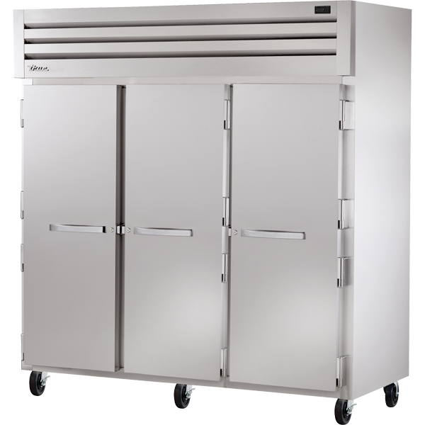 True STA3F-3S-HC 77-3/4" Spec Series Reach-In Freezer - 3 solid swing doors