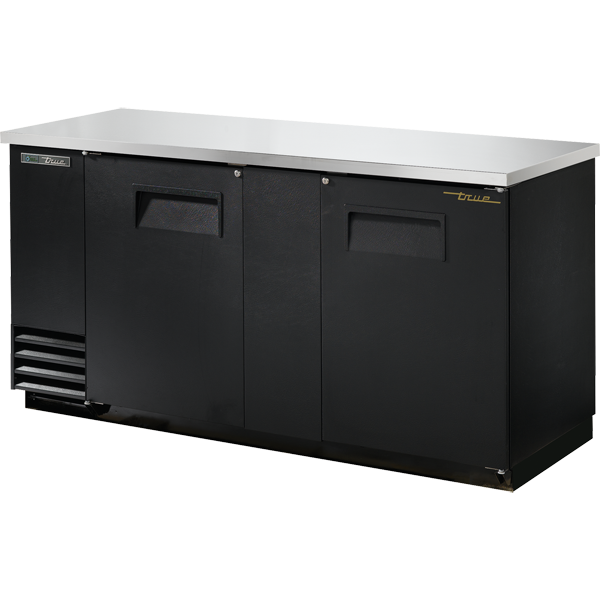 True TBB-3-HC 69-1/8" Back Bar Cooler - 2 solid swing doors