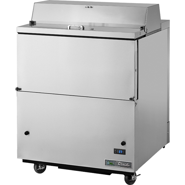 True TMC-34-S-HC 34" Milk Cooler - 8 milk crates, Stainless