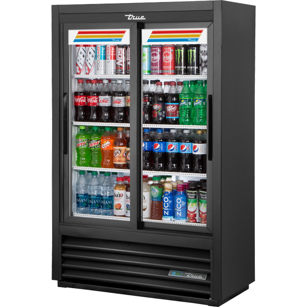 True GDM-33SSL-56-HC-LD 36" Glass Door Merchandiser - 2 sliding glass doors