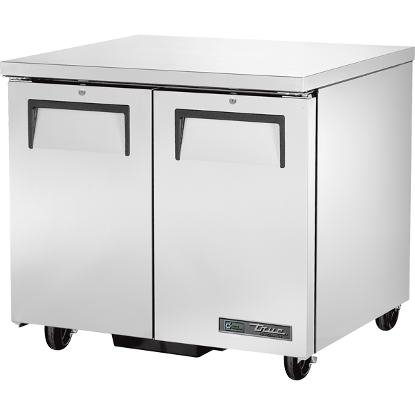 True TUC-36-HC 36-3/8" Undercounter Refrigerator - 2 solid doors
