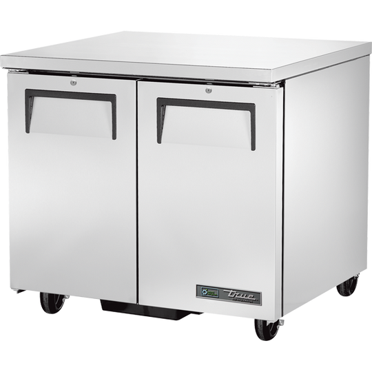 True TUC-36-HC 36-3/8" Undercounter Refrigerator - 2 solid doors