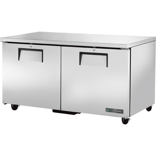 True TUC-60F-HC 60-3/8" Undercounter Freezer - 2 solid doors