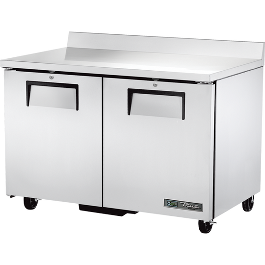 True TWT-48F-HC 48-3/8" Worktop Freezer - 2 solid doors