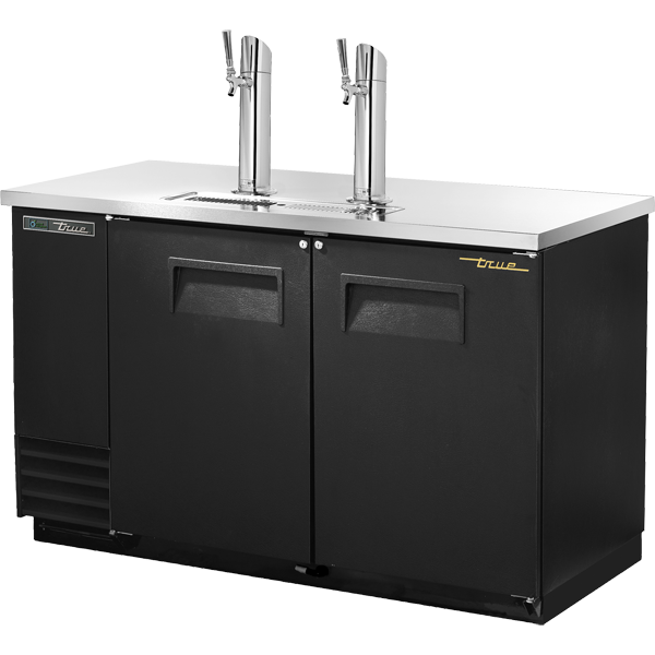 True TDD-2-HC 58-7/8" Direct Draw Beer Dispenser - 2 half barrel kegs