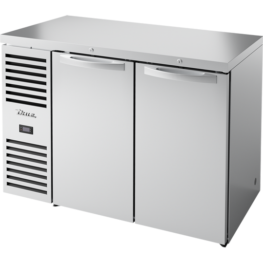 True TBR48-RISZ1-L-S-SS-1 48" Premier Bar Refrigerator - 2 solid doors