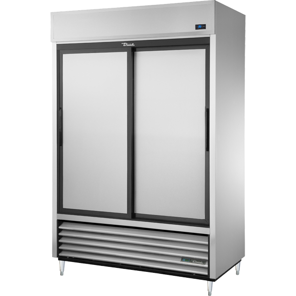 True TSD-47-HC 54-1/8" Solid Door Merchandiser - 2 solid doors