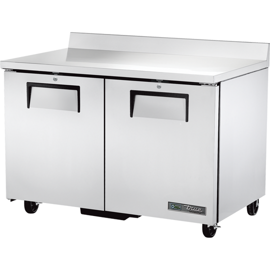 True TWT-48-HC 48-3/8" Worktop Refrigerator - 2 solid doors