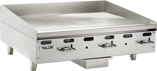 Vulcan VMG36-101 36" Natural Gas Griddle - Manual Control, 81,000 BTU