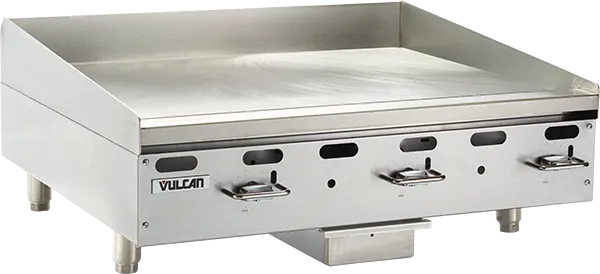 Vulcan VMG36-101 36" Natural Gas Griddle - Manual Control, 81,000 BTU