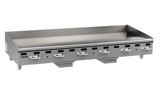 Vulcan VMG72-101 72" Natural Gas Griddle - Manual Control, 162,000 BTU