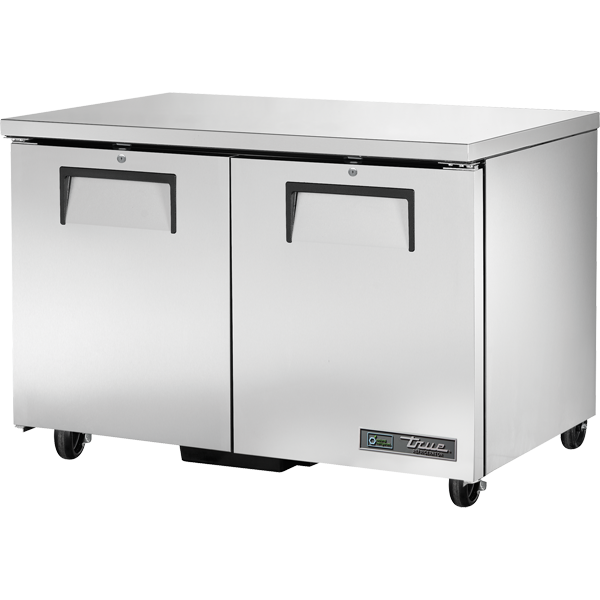 True TUC-48-HC 48-3/8" Undercounter Refrigerator - 2 solid doors