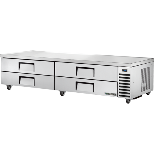 True TRCB-96-HC 95-1/2" Refrigerated Chef Base - 4 drawers