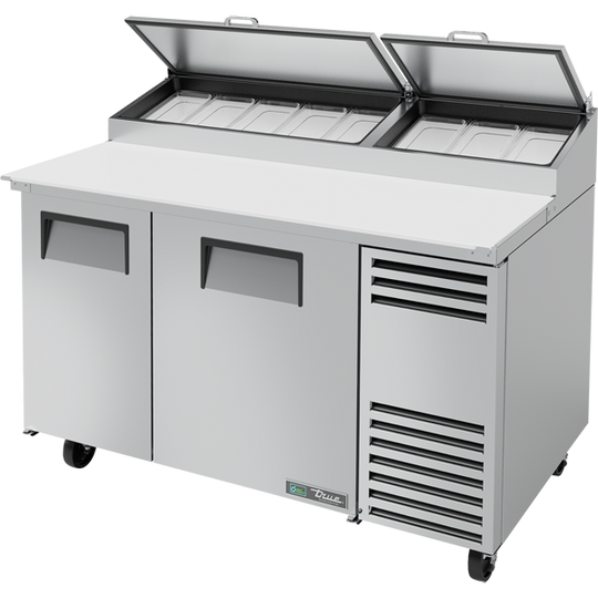 True TPP-AT-60-HC 60-1/4" Pizza Prep Table - 2 solid doors