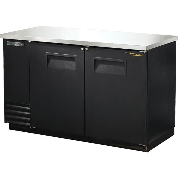 True TBB-2-HC 58-7/8" Back Bar Cooler - 2 solid swing doors