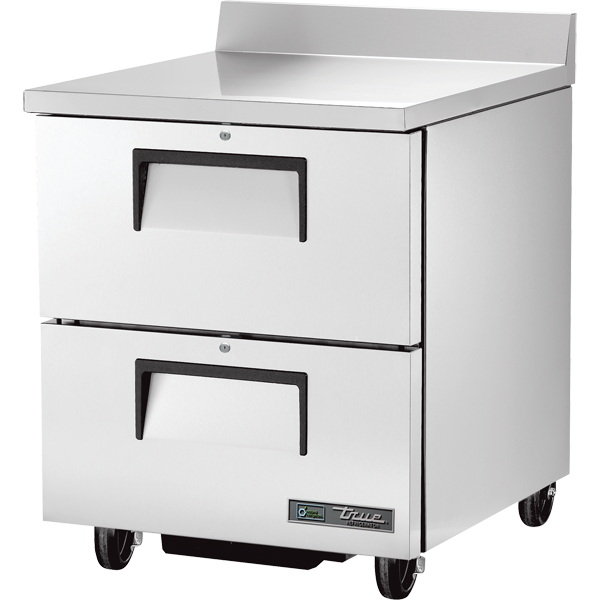 True TWT-27D-2-HC 27-5/8" Worktop Refrigerator - 2 drawers