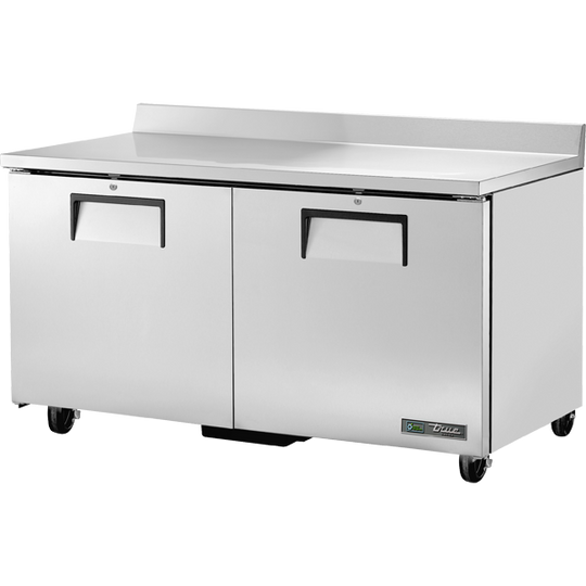 True TWT-60F-HC 60-3/8" Worktop Freezer - 2 solid doors