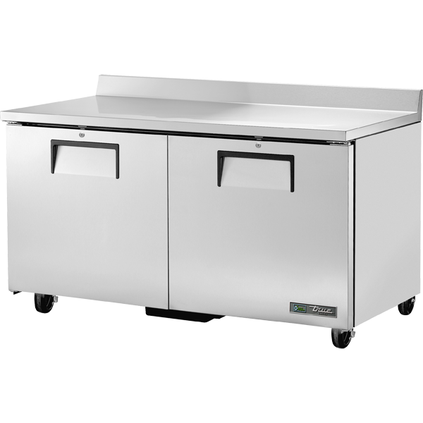 True TWT-60F-HC 60-3/8" Worktop Freezer - 2 solid doors