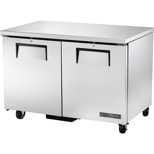 True TUC-48F-HC 48-3/8" Undercounter Freezer - 2 solid doors