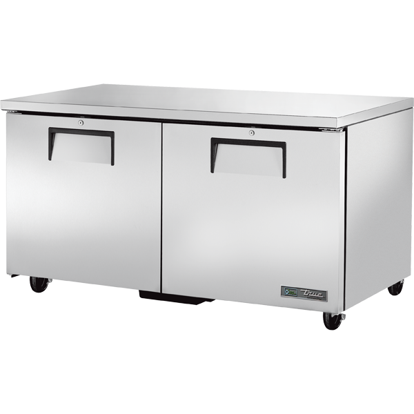 True TUC-60-HC 60-3/8" Undercounter Refrigerator - 2 solid doors