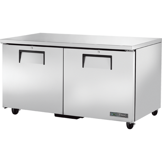 True TUC-60-HC 60-3/8" Undercounter Refrigerator - 2 solid doors